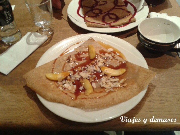 Esta galette tenía chocolate derretido...¡ñamis!