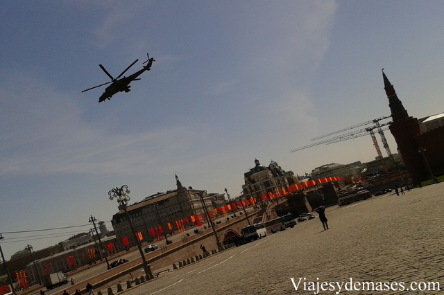 Este helicóptero salió desde el Kremlin.