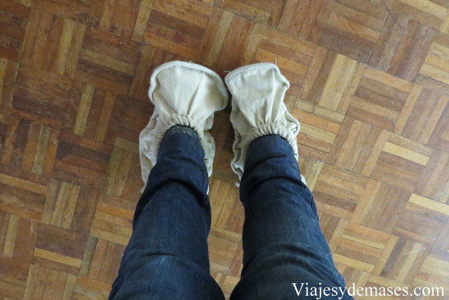 Cubre zapatos ecológicos.