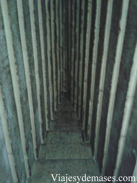 El techo interior de la pirámide.
