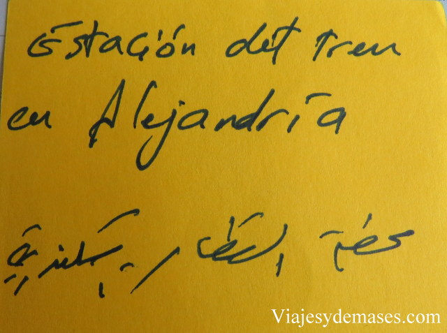 Nuestro medio de comunicación para el regreso a la estación.