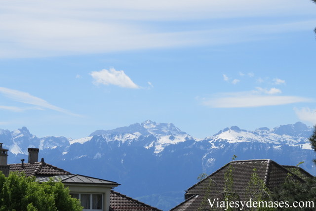 ¿Quién puede resistirse a esta vista de los Alpes?