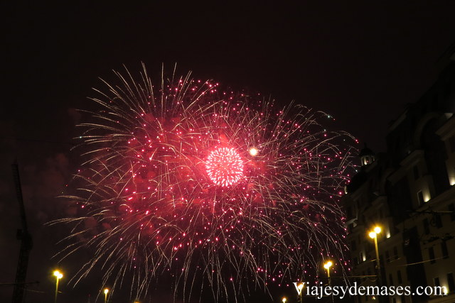 Fuegos artificiales, Moscú.